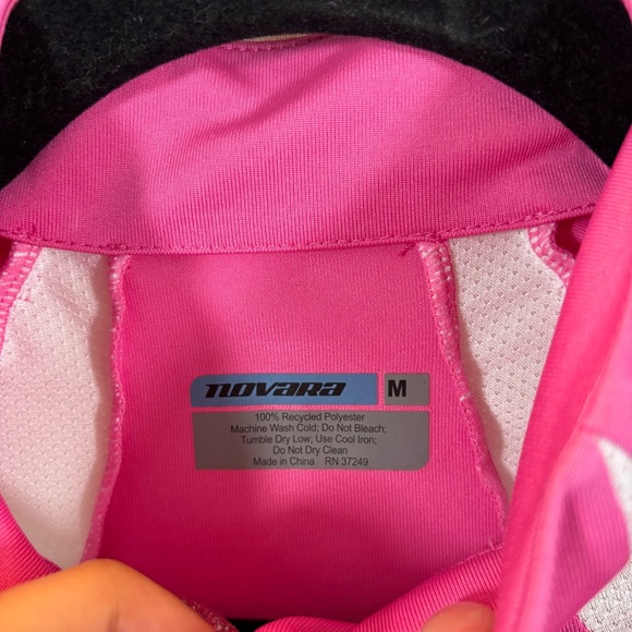 Ladies Novara Brand Pink and White Short Sleeve Cycling Jersey Size‎ Medium - Picture 10 of 12